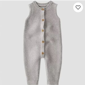 Little Planet by Carter’s Organic Cotton Sweater Knit Sleeveless Jumpsuit 3M